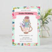 ティーお洒落パーティの招待状 招待状 (スタンド正面)