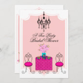 ティーお洒落パーティの招待状 招待状 (正面/裏面)