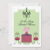 ティーお洒落パーティの招待状 招待状 (正面)