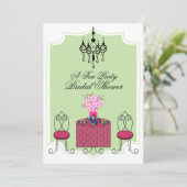 ティーお洒落パーティの招待状 招待状 (スタンド正面)