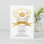 ティーお洒落パーティーブライダルシャワー招待 招待状 (スタンド正面)