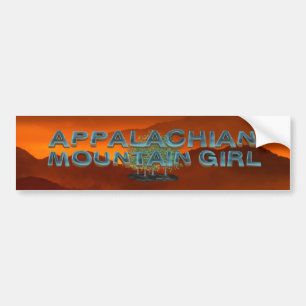 ティーのアパラチア山脈の女の子 バンパーステッカー