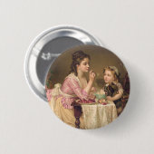 ティーのアメリカの朝食 缶バッジ (正面&裏面)