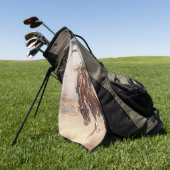 ティーのカウボーイの生命 ゴルフタオル (グリーン)