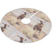 ティーのカウボーイの生命 ブラッシュドポリエステルツリースカート (アングル)