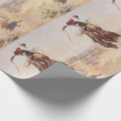 ティーのカウボーイの生命 ラッピングペーパー (角)