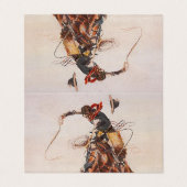 ティーのカウボーイの生命 名刺 (外部フラット)