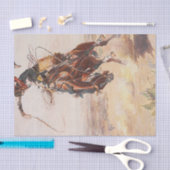 ティーのカウボーイの生命 薄葉紙 (クラフト)