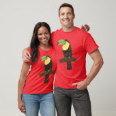 ティーのカラフルなToucanの鳥の絵画 Tシャツ (ユニセックス)