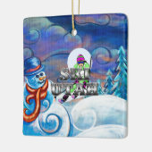 ティーのスキーユタ セラミックオーナメント (左)