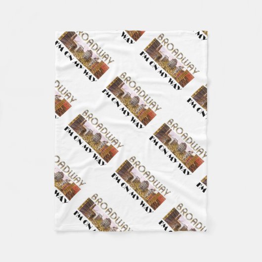 ティーのブロードウェイの星 フリースブランケット (正面)