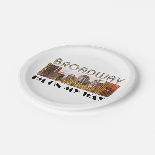 ティーのブロードウェイの星 ペーパープレート (アングル)