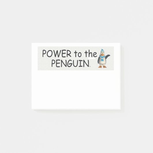 ティーのペンギン力 ポストイット (正面)