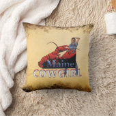 ティーのメインの女性のカーボーイ クッション (ブランケット)