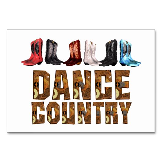 ティーのラインダンスの国 テーブルナンバー (正面)