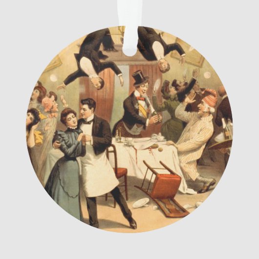 ティーのレストランの偽り オーナメント (裏面)