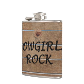 ティーの女性のカーボーイの石 フラスク (左)