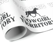 ティーの女性のカーボーイの領域 ラッピングペーパー (ロールコーナー)