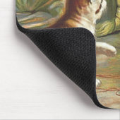 ティーの好奇心が強い猫 マウスパッド (コーナー)