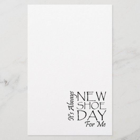 ティーの新しい靴日 便箋 (正面)