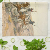 ティーの牛ドライブ キッチンタオル (折り畳み)