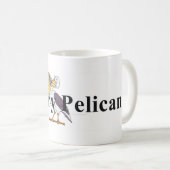 ティーの空腹なペリカン コーヒーマグカップ (正面右)