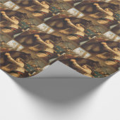 ティーの野生の西のレスリング ラッピングペーパー (角)