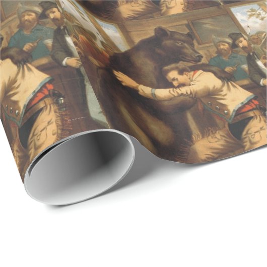 ティーの野生の西のレスリング ラッピングペーパー (ロールコーナー)