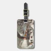 ティーの雪の列車 ラゲッジタグ (正面縦)