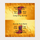 ティーはそれらのブーツを蹴ります 名刺 (外部フラット)