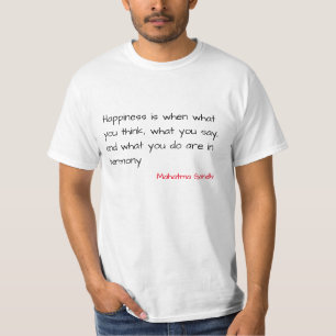 ティーは賢くなります- "幸福" Tシャツ