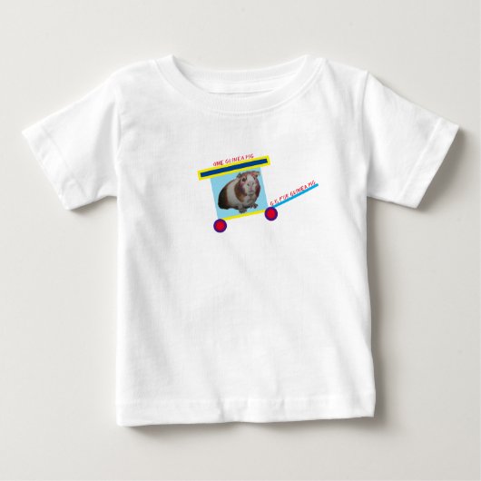 ティーを学んでいる幼児 ベビーTシャツ (正面)