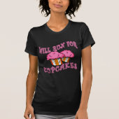 ティーを走るカップケーキのために走りましたり及び連動になります Tシャツ (正面)