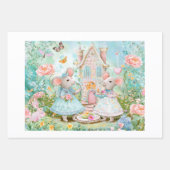 ティーアットガーデンイラストレーション ラッピングペーパーシート (正面)