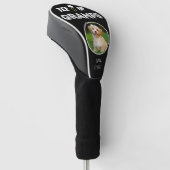 ティーアップグランプカスタムス写真父デイブラック ゴルフヘッドカバー (アングル)