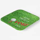 ティーアップザウインクルードゴルフテーマお祝いパーティー ペーパープレート (傾斜あり)