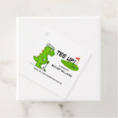 ティーアップ退職したゴルフ恐竜プレイヤー漫画 フェイバータグ (インサイチュ)