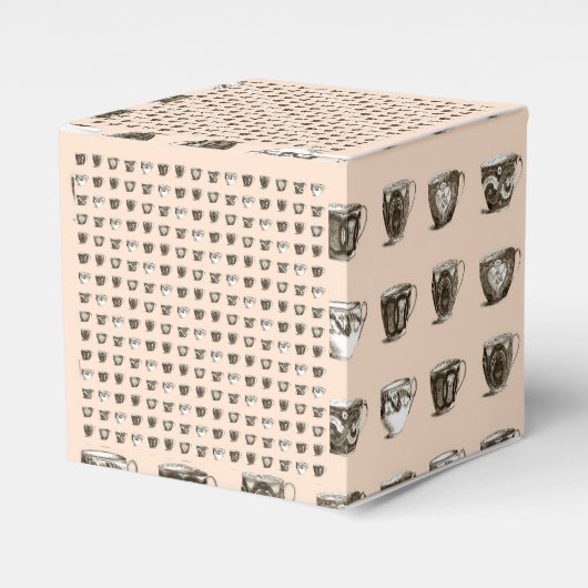 ティーアンドコーヒーカップPeach フェイバーボックス (正面サイド)