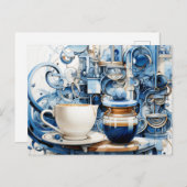 ティーアンドコーヒーホリデーカード シーズンポストカード (正面/裏面)