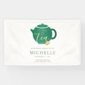 ティーエメラルド金ゴールドブライダルシャワーへようこそ 横断幕 (横)