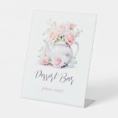 ティーエレガントパーティーブライダルシャワーデザートバー 台座サイン (正面)