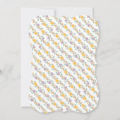 ティーエレガントパーティーベビーシャワー – Teapot 招待状 (裏面)