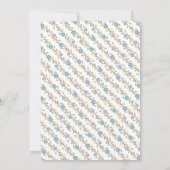 ティーエレガントパーティーボーイベビーシャワー·ティーポット 招待状 (裏面)