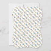 ティーエレガントパーティーボーイベビーシャワー·ティーポット 招待状 (裏面)