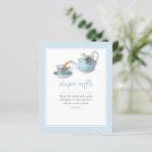 ティーカエレガントップ赤ちゃんシャワー茶パーティーおむつラッフル (スタンド正面)