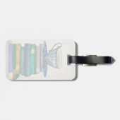 ティーカップおよび本2 ラゲッジタグ (裏面横)