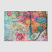 ティーカップお洒落ハウスデコページティッシュペーパー 薄葉紙 (正面)