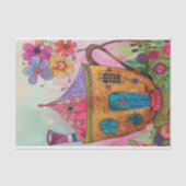 ティーカップお洒落ハウスデコページ 薄葉紙 (正面)