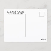 ティーカップお茶の葉ハート写真 ポストカード (裏面)