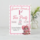 ティーカップかわいこちゃん招待状 招待状 (スタンド正面)